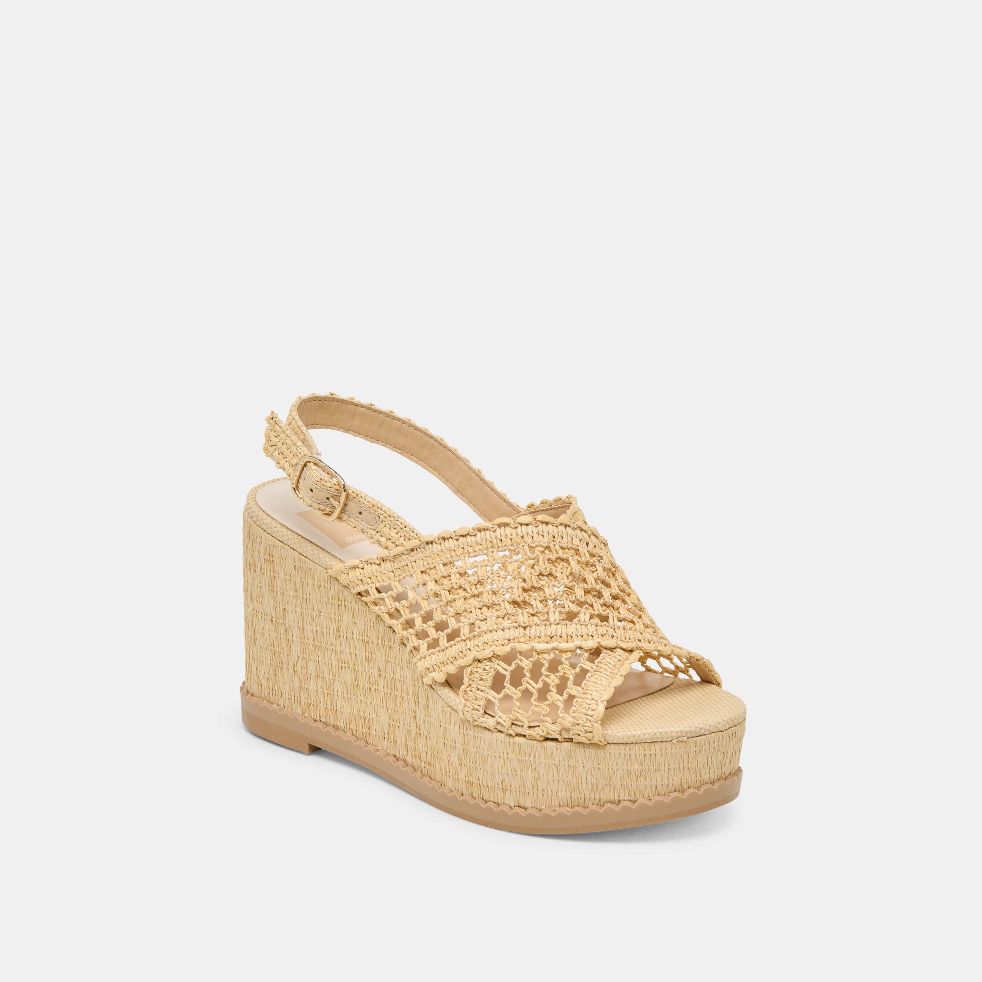 DEXLER Women's Natural Woven Raffia Wedge Sandals - Comfortable Summer Beach Shoes for Vacation, Outdoor & Casual Wear