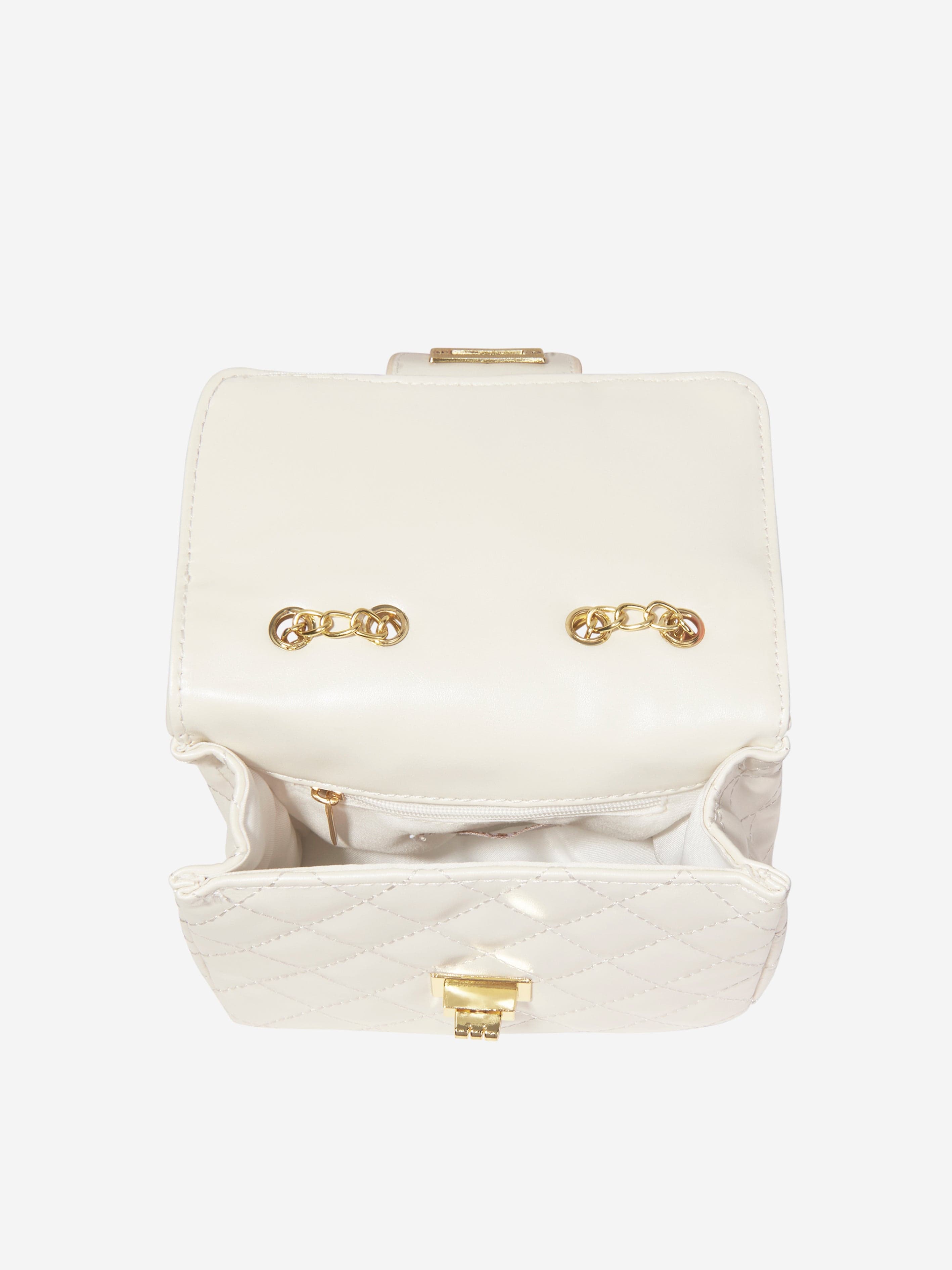 Angels Face Girls Skyla Quilted Crossbody Bag - 16cm White Small Purse for School, Travel & Everyday Use