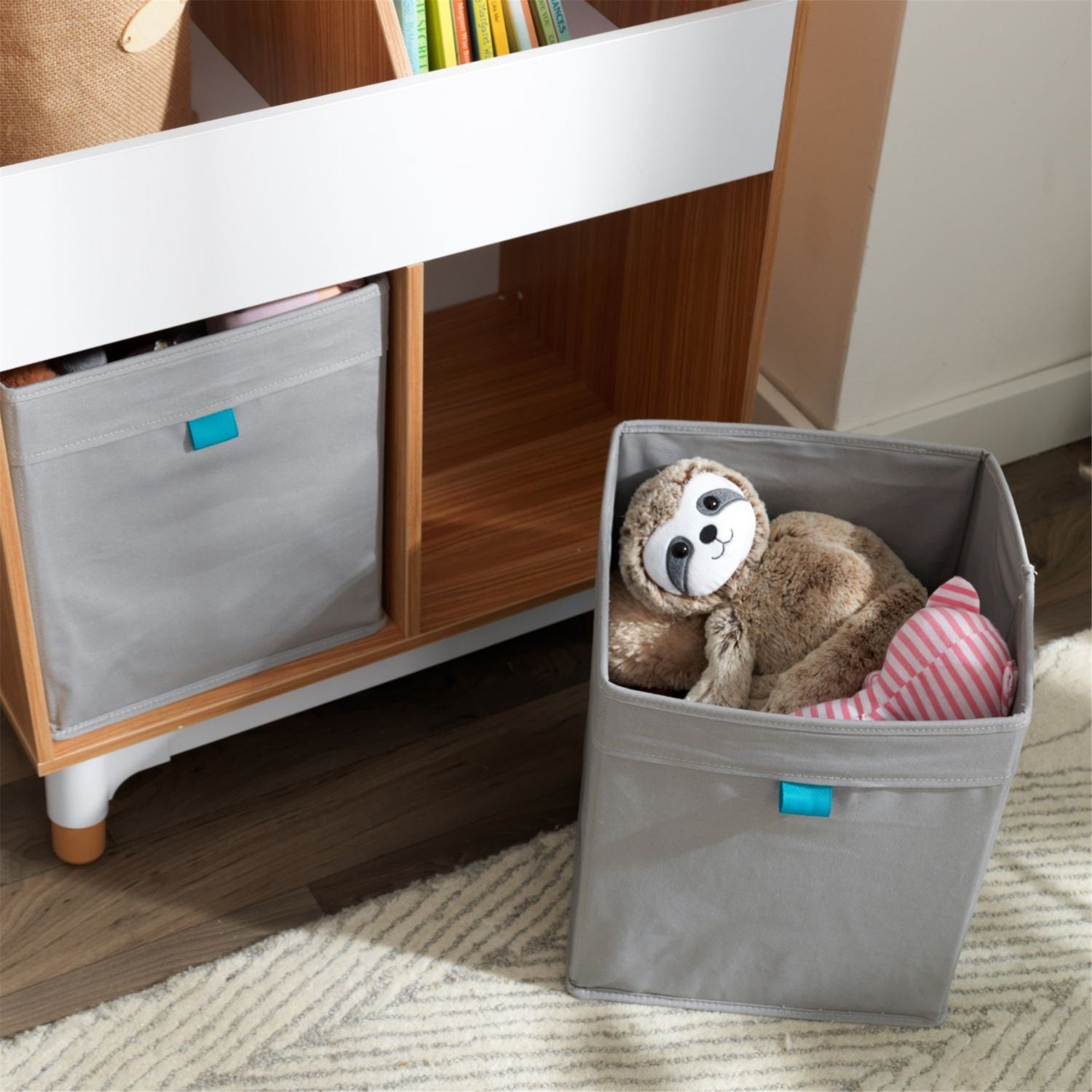 KidKraft Mid Century Modern Kids Toy Storage Bin Organizer - Perfect for Playroom, Bedroom & Classroom Organization
