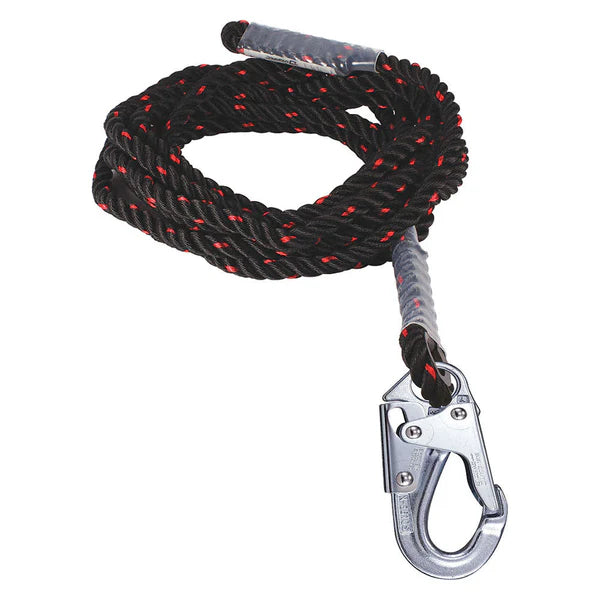 FP16EPSxxA Dynamic Vertical Lifeline - Fall Protection Safety Equipment for Construction & Roofing Work | OSHA Compliant | Durable & Reliable