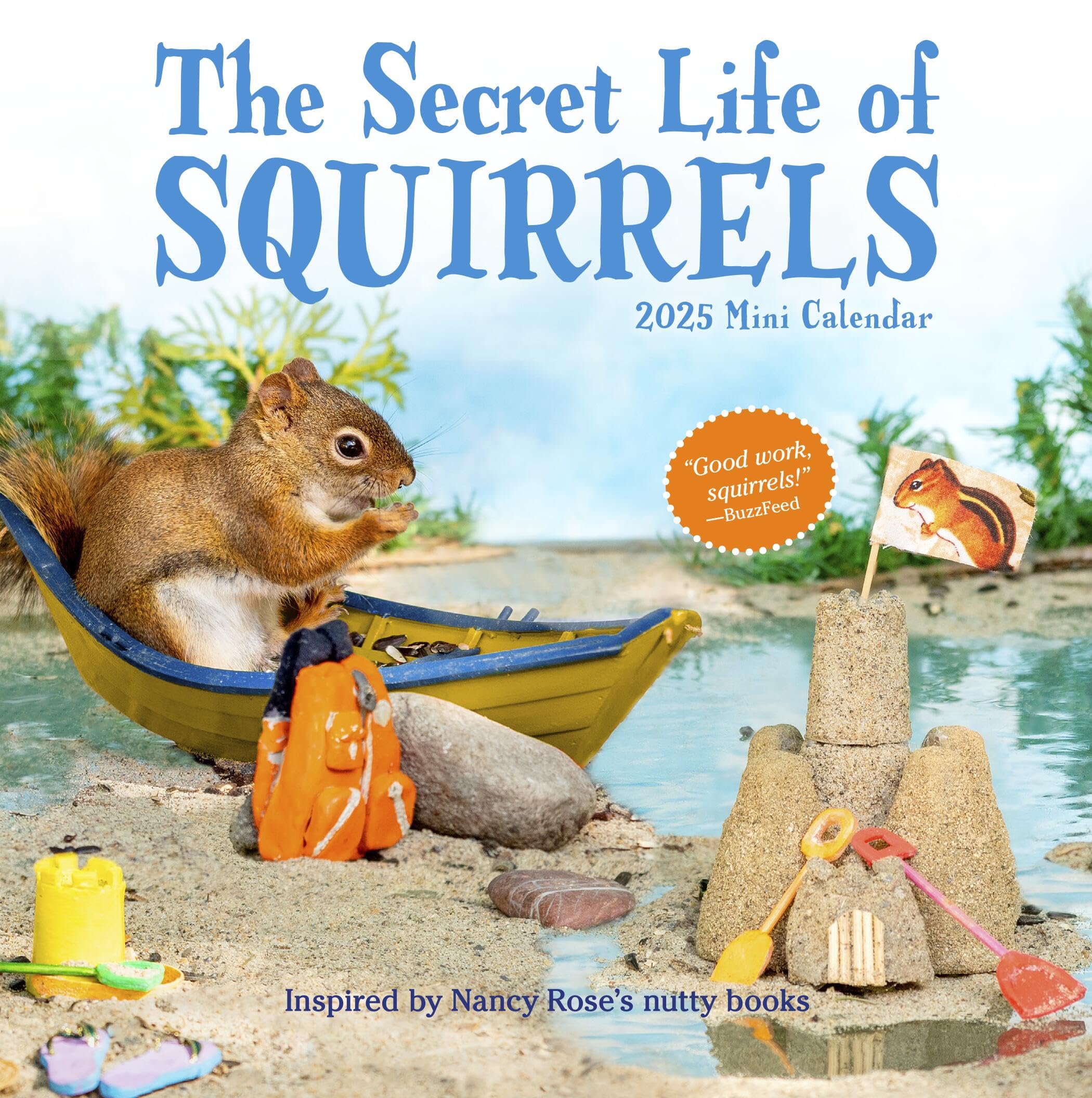 The Secret Life of Squirrels Mini Wall Calendar 2025 - Cute Animal Planner for Home, Office & School Organization | Perfect Gift for Nature Lovers