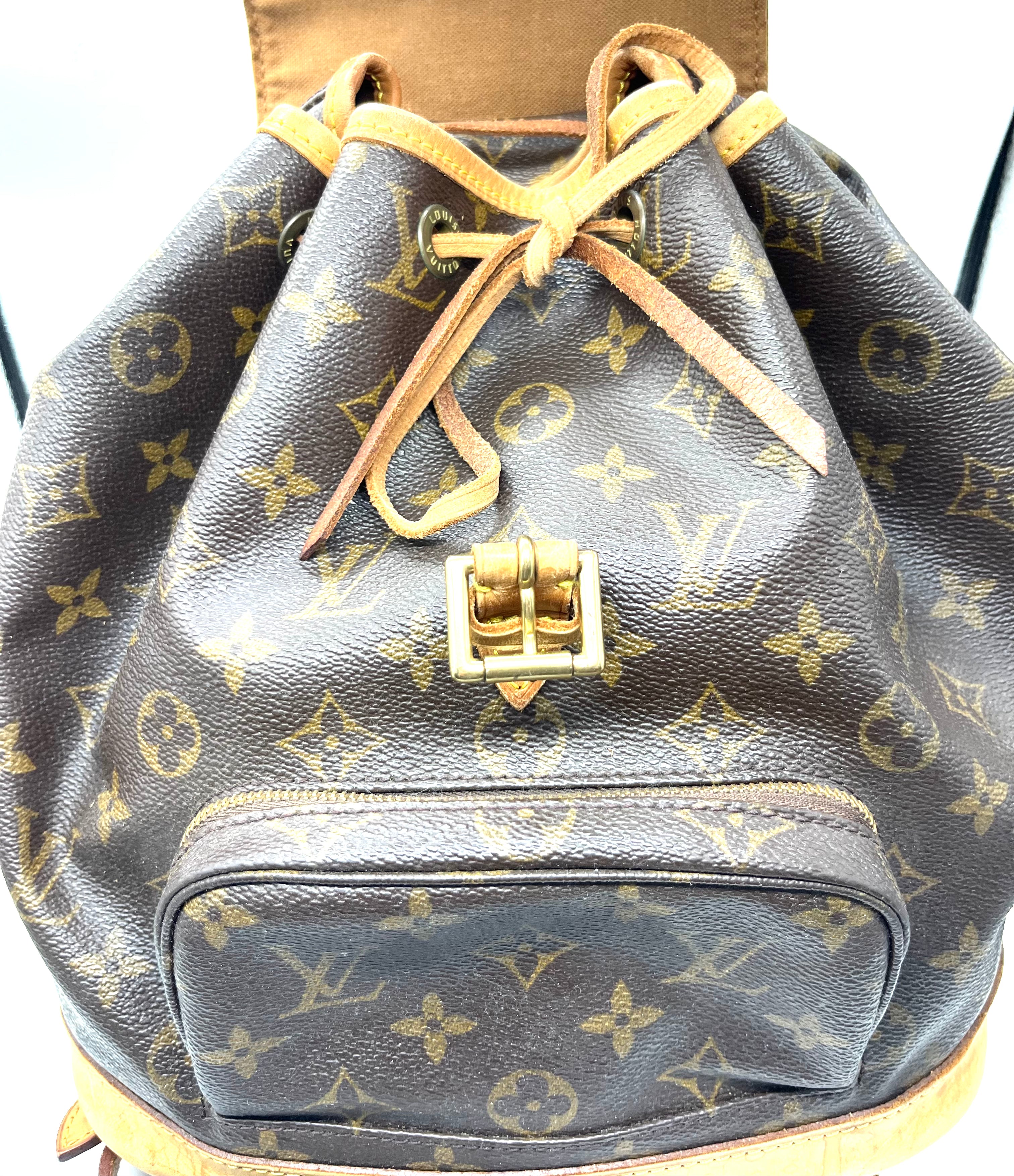 Louis Vuitton Montsouris PM Backpack - Authentic Luxury Backpack for Women & Men, Perfect for Travel, Work & Everyday Use
