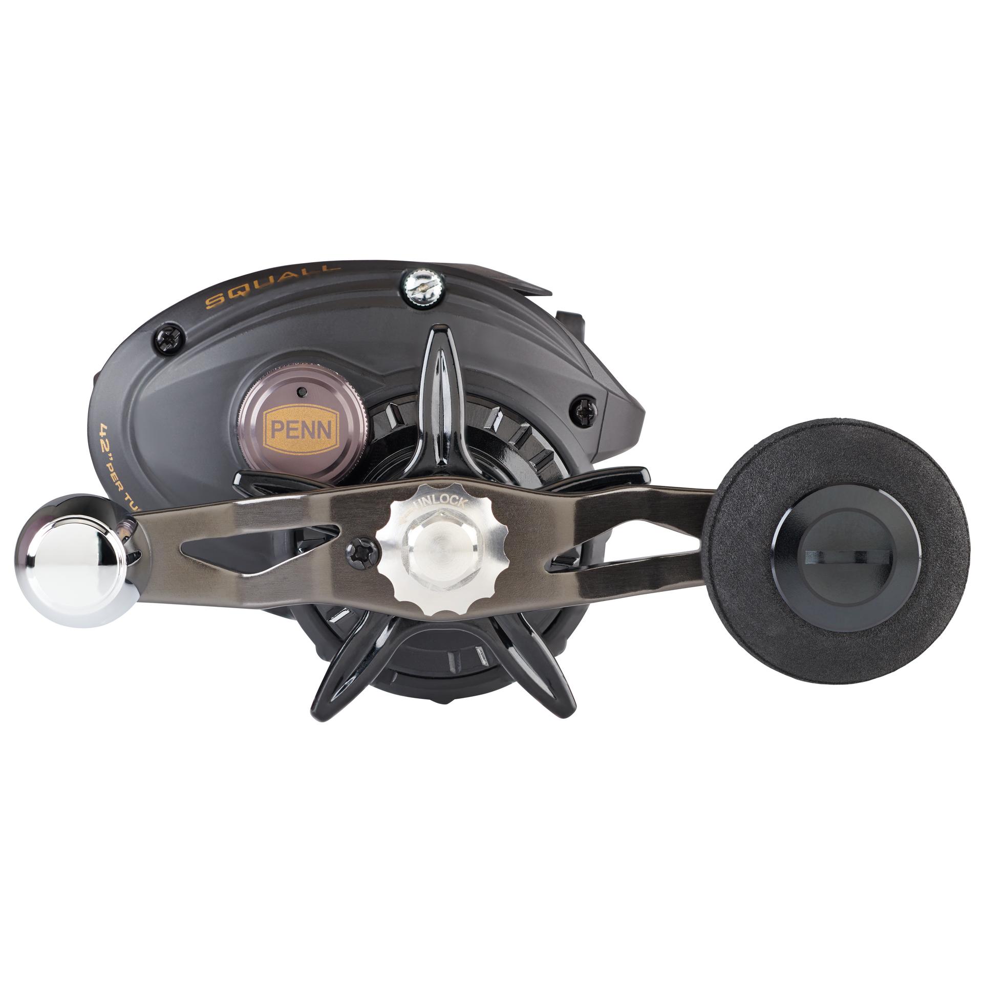 Squall® Baitcast Fishing Reel - High Performance Saltwater & Freshwater Casting Reel for Bass, Trout, and Saltwater Game Fish - Perfect for Surf Fishing, Pier Casting, and Boat Angling