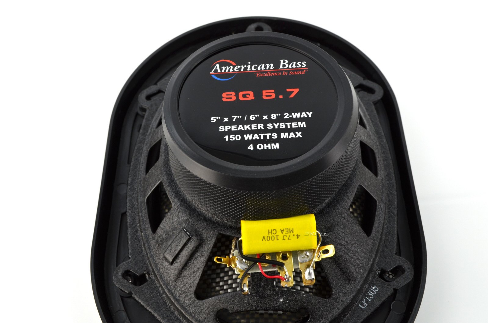 American Bass SQ5.7 2-Way Car Speakers Pair - 6x8/5x7 Inch Coaxial Speakers for Enhanced Car Audio | Perfect for Sedans, SUVs, and Trucks