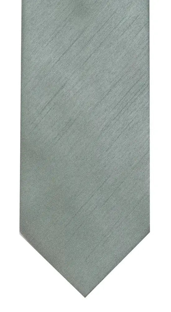 LA Smith Plain Poly Shantung Tie - Classic Silk-Like Necktie for Men | Perfect for Weddings, Business Meetings & Formal Events