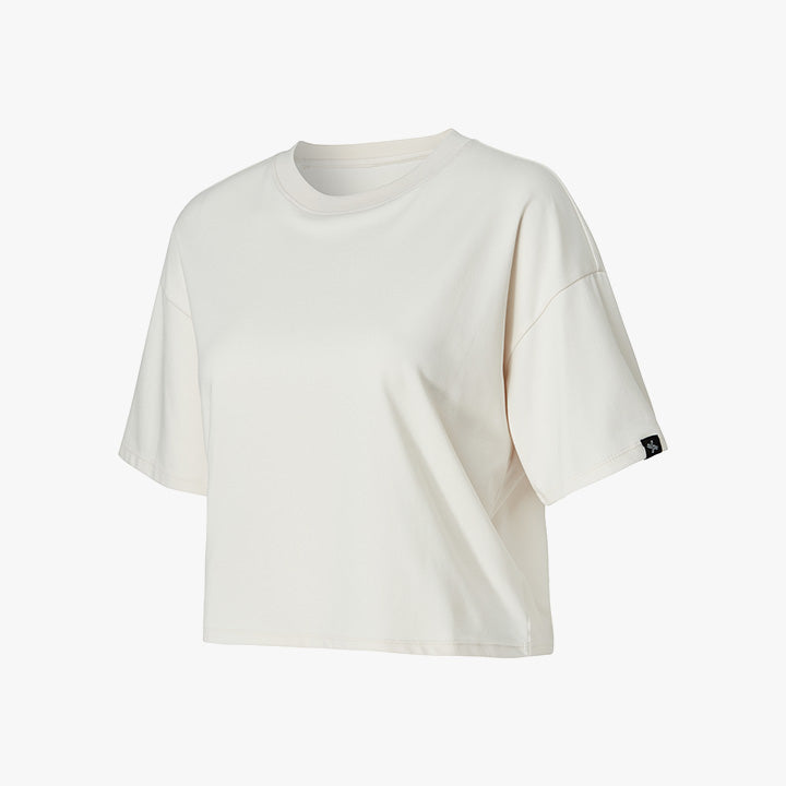 Cool Touch Basic Crop T-Shirts for Women - Soft Comfortable Summer Casual Tees - Perfect for Yoga, Gym, and Everyday Wear