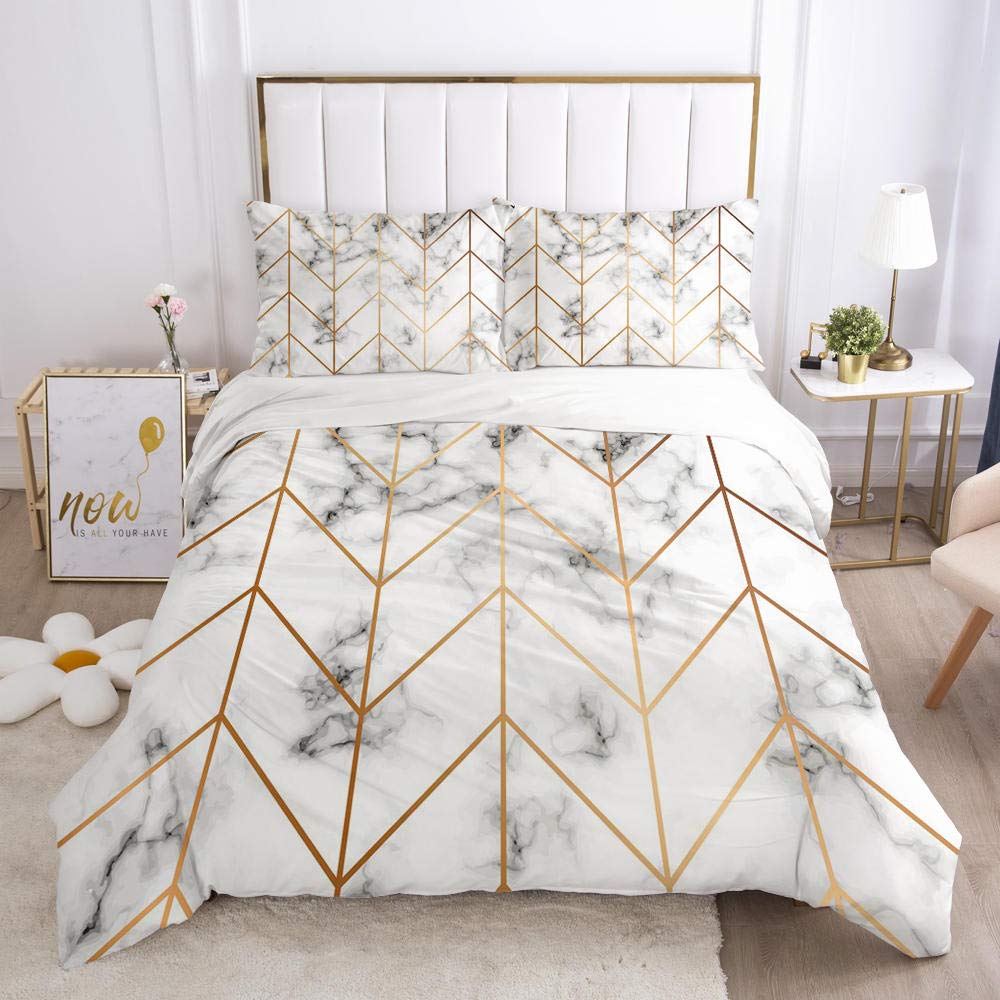 Premium 3D Printed Bed Sheet Set - Queen & King Size Luxury Bedding Comforter Duvet Cover with Pillowcases | Soft Microfiber Bed Linens for Master Bedroom, Guest Room & Dorm | Geekcook USA Collection