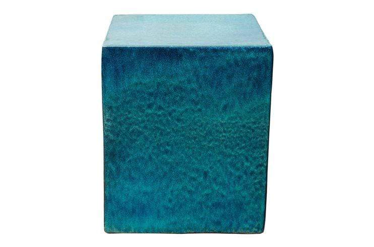 Premium Ceramic Davenport Square Cube Set of 2 - Modern Home Decor for Living Room, Office & Shelf Display