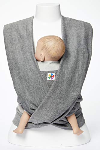 Premium Hip Baby Wrap - Soft Woven Baby Carrier for Infants & Toddlers (0-36 Months) | Ergonomic Baby Sling Carrier for Hands-Free Parenting | Ideal for Baby Shower Gifts, Nursing Cover & On-the-Go Comfort (Midnight Black) | Perfect for Shopping, Travel & Daily Errands