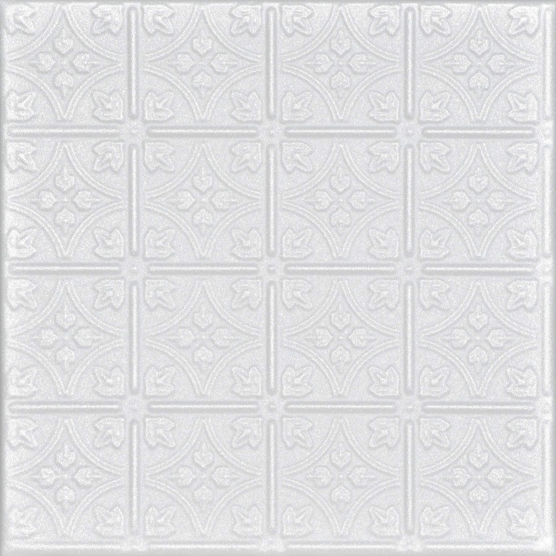 Emma's Flowers Foam Glue-up Ceiling Tile - 256 sq. ft./Case (Pack of 96) - Plain White - Easy DIY Home & Office Decoration for Bedrooms, Living Rooms, and Commercial Spaces