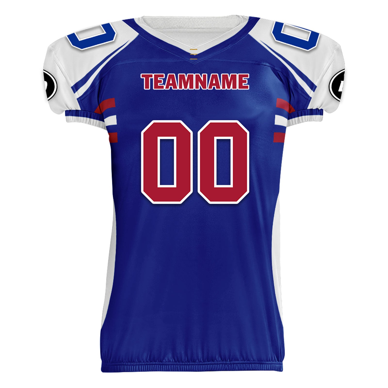 Custom Blue & White New York High-Performance American Football Jersey - FBJ06 D023001 21 - Perfect for Game Day, Team Sports & Fan Apparel