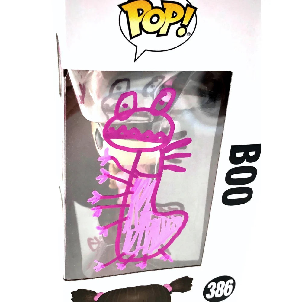 Mary Gibbs Signed Randall Sketch Boo Monsters Inc. Funko Pop with JSA COA Autograph - Rare Collectible for Disney Pixar Fans, Perfect for Display & Gifting