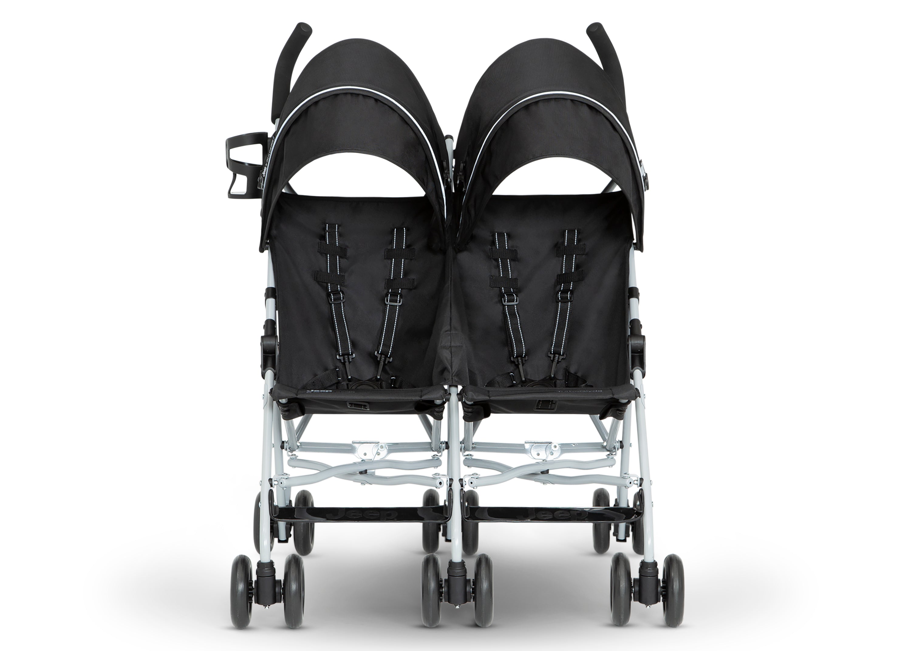 Jeep TurboGlyde Side by Side Double Stroller - Lightweight All-Terrain Baby Stroller for Twins | Perfect for Outdoor Walks, Shopping & Travel