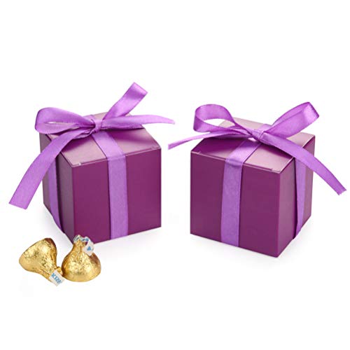 Purple Box With Purple Ribbon