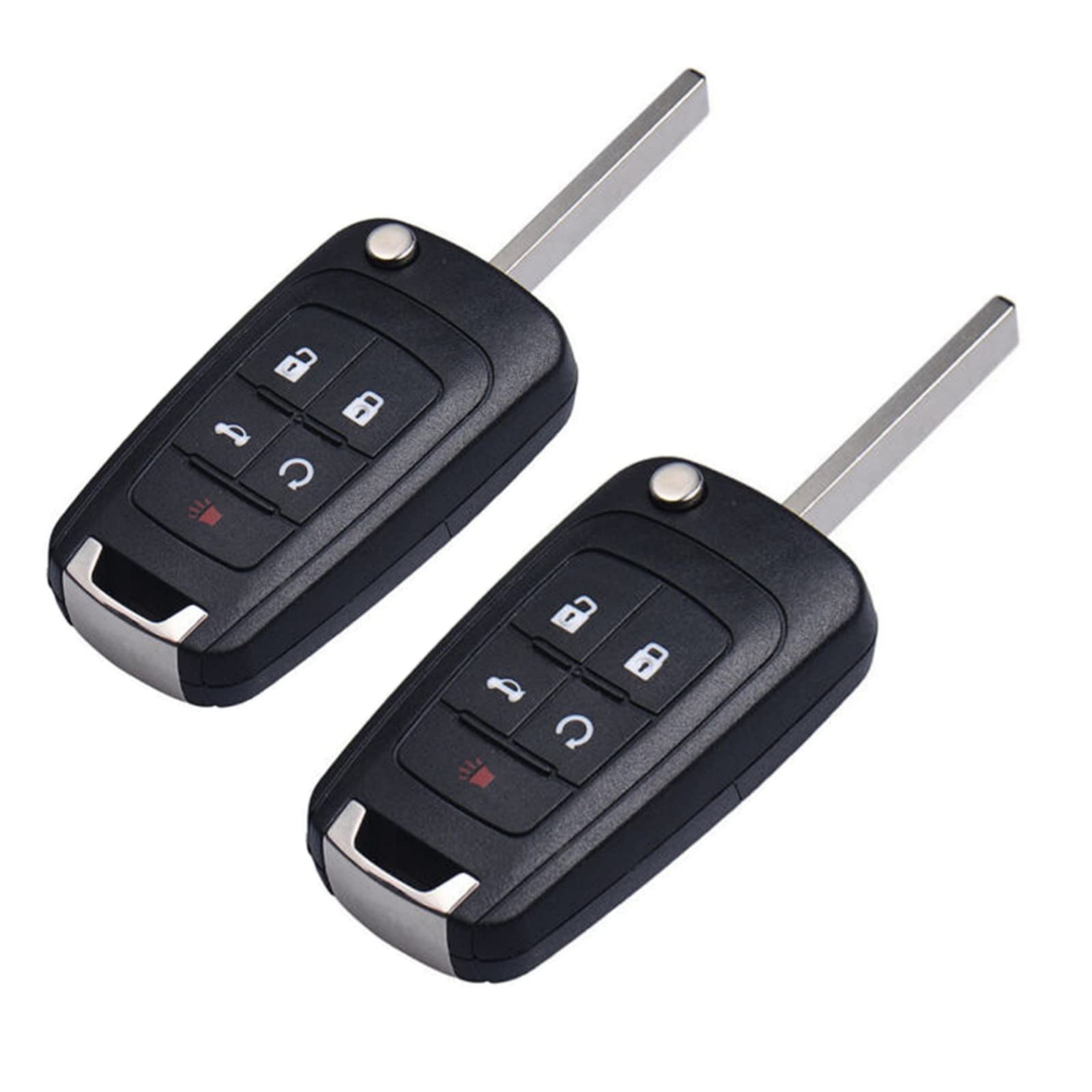 2 Pack Replacement Key Fob Shell Case for Chevy Camaro Cruze Equinox Impala Malibu Sonic & GMC Vehicles - 315MHz OHT01060512 (Shell Only, No Electronics) - Durable Empty Key Fob Housing for Car Key Replacement & DIY Repair