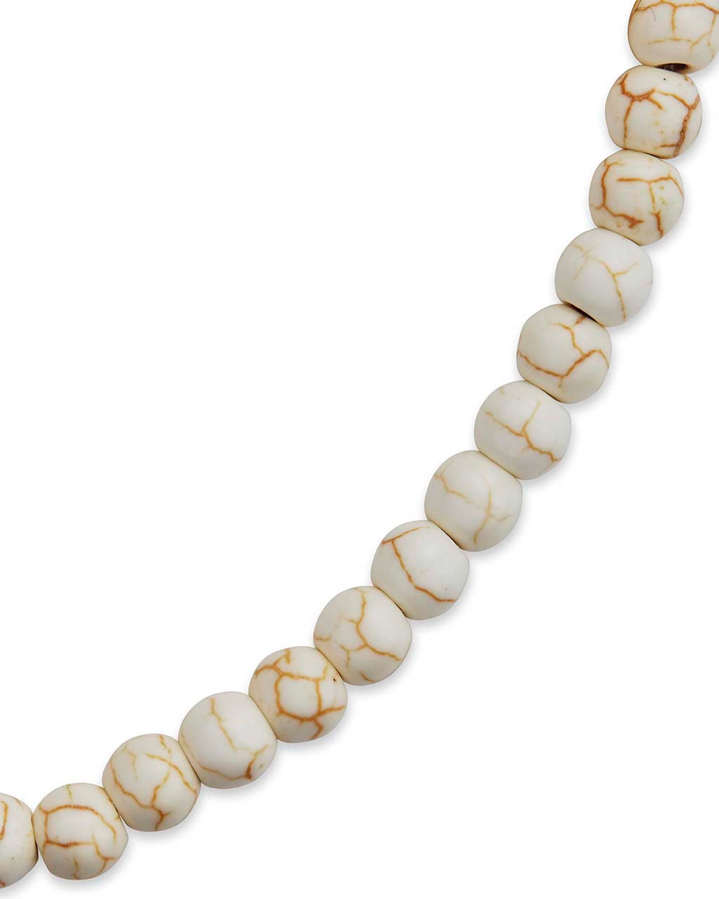 Howlite Beaded Stretch Bracelet for Women - Natural Stone Healing Crystal Jewelry for Stress Relief & Relaxation - Perfect for Yoga, Meditation & Everyday Wear