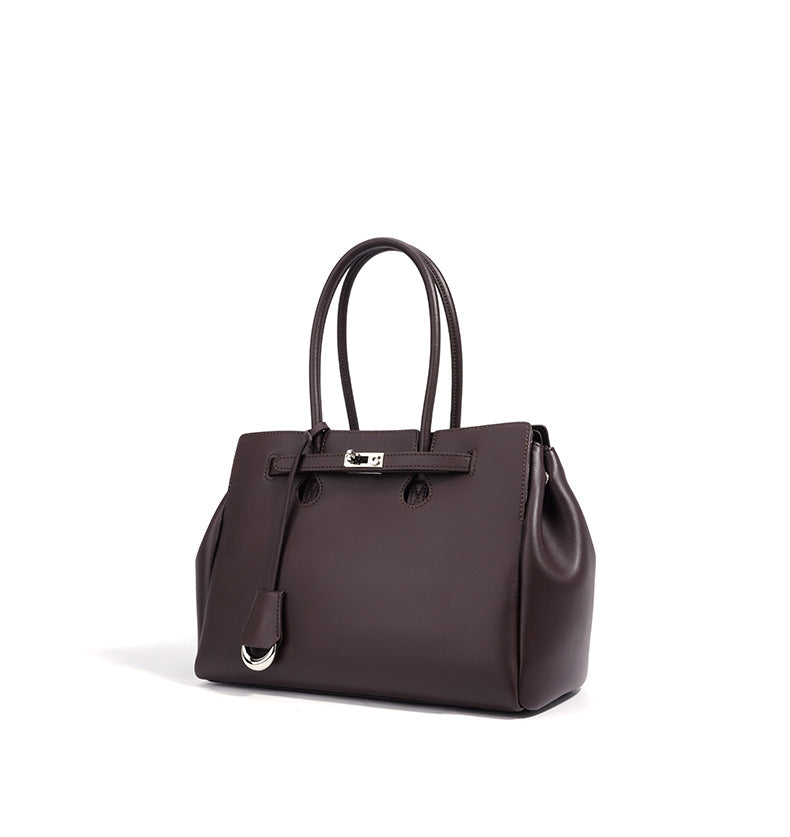 Premium Genuine Leather Work Tote Bag for Women - Professional Office Laptop Briefcase - Spacious & Stylish Business Handbag for Work, Travel & Daily Commute