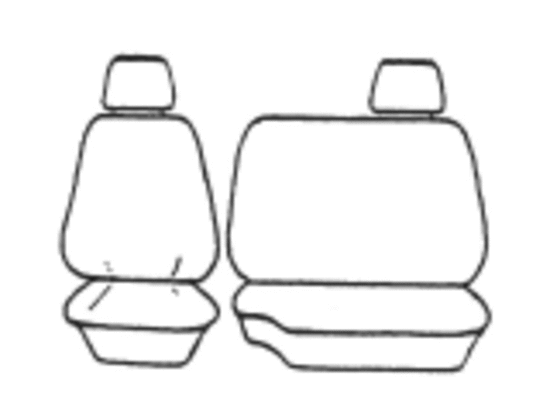 Premium Canvas Seat Covers for Mazda BT-50 Single Cab (2011-2020) - Durable & Custom Fit - Model OUT6583CHA - Perfect for Work Trucks & Outdoor Adventures