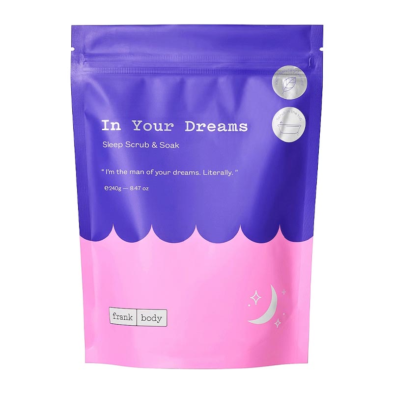 Frank Body In Your Dreams Sleep Scrub & Soak - Exfoliating Body Scrub for Relaxation & Better Sleep - Perfect for Nighttime Skincare Routine & Self-Care Moments