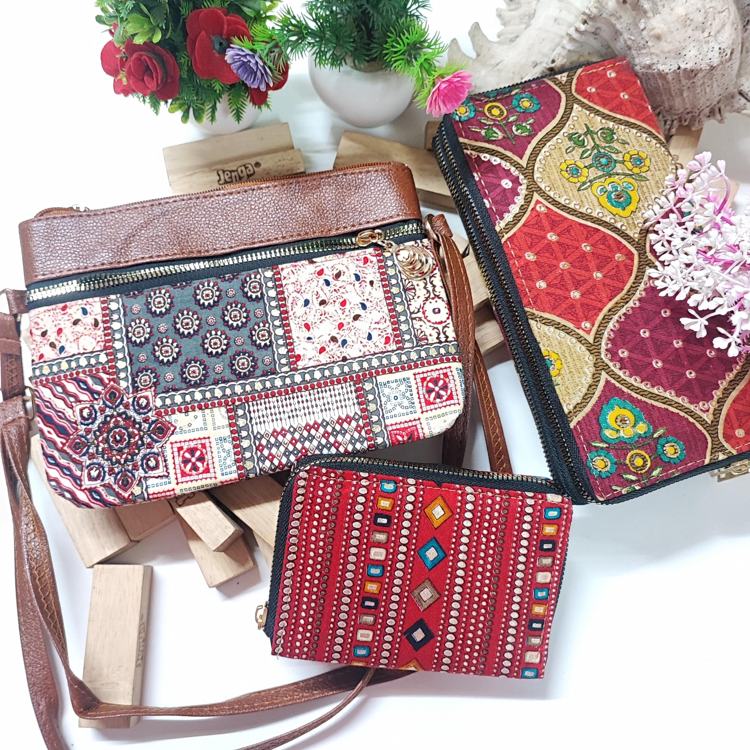 Women's Stylish Canvas Sling Bag Combo - 3-Piece Set for School, Travel & Daily Use