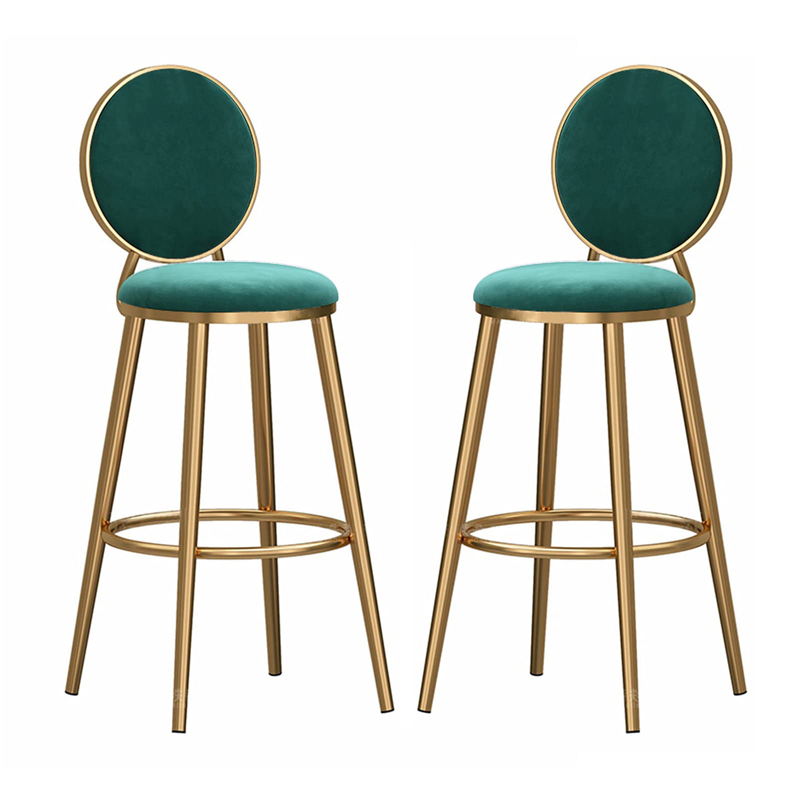 Velvet Bar Stools Set of 2 - 30