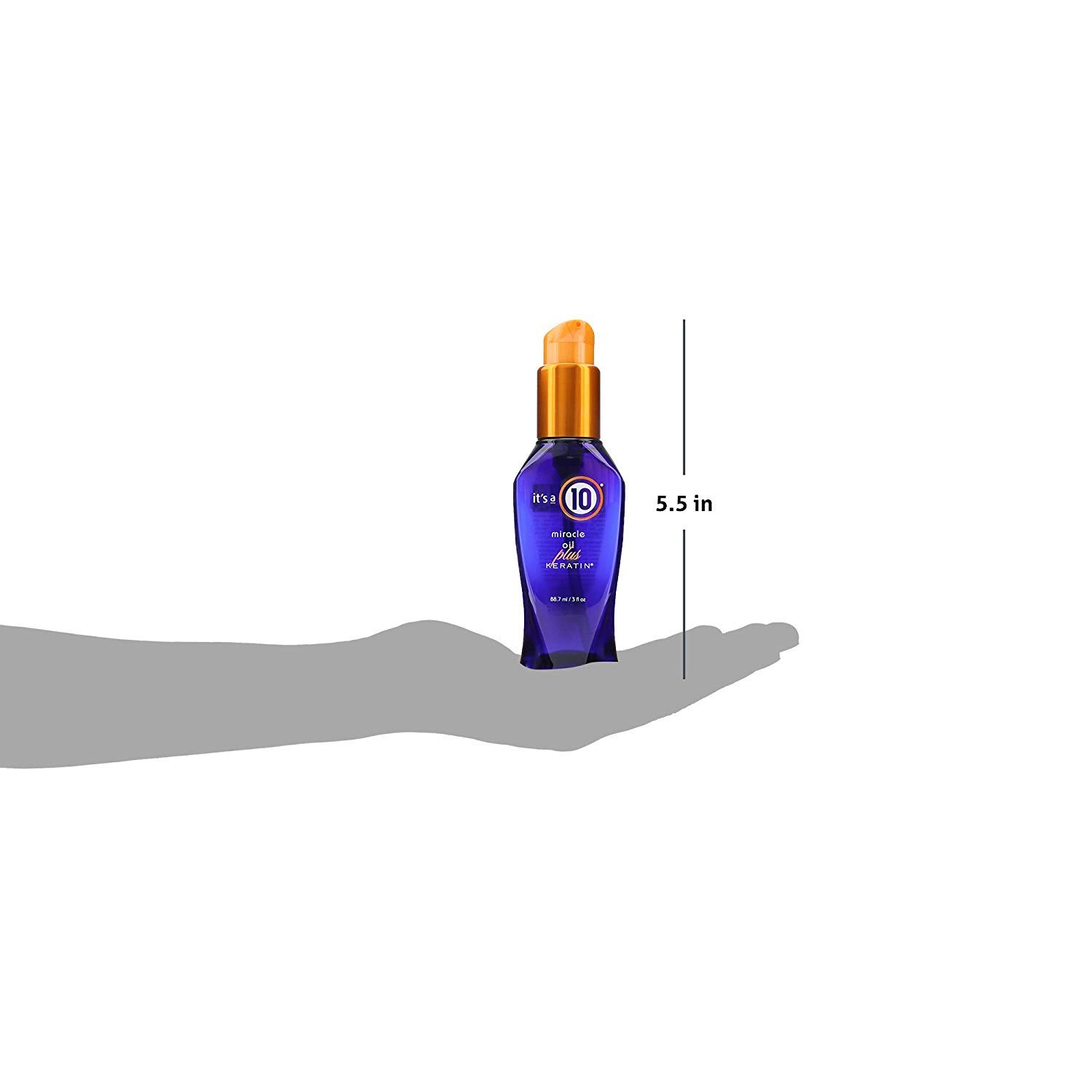 It's a 10 Miracle Hair Oil with Keratin - 3 fl oz (6 Pack) | Leave-In Treatment for Damaged Hair, Split Ends & Frizz Control | Perfect for Daily Use, Styling & Heat Protection
