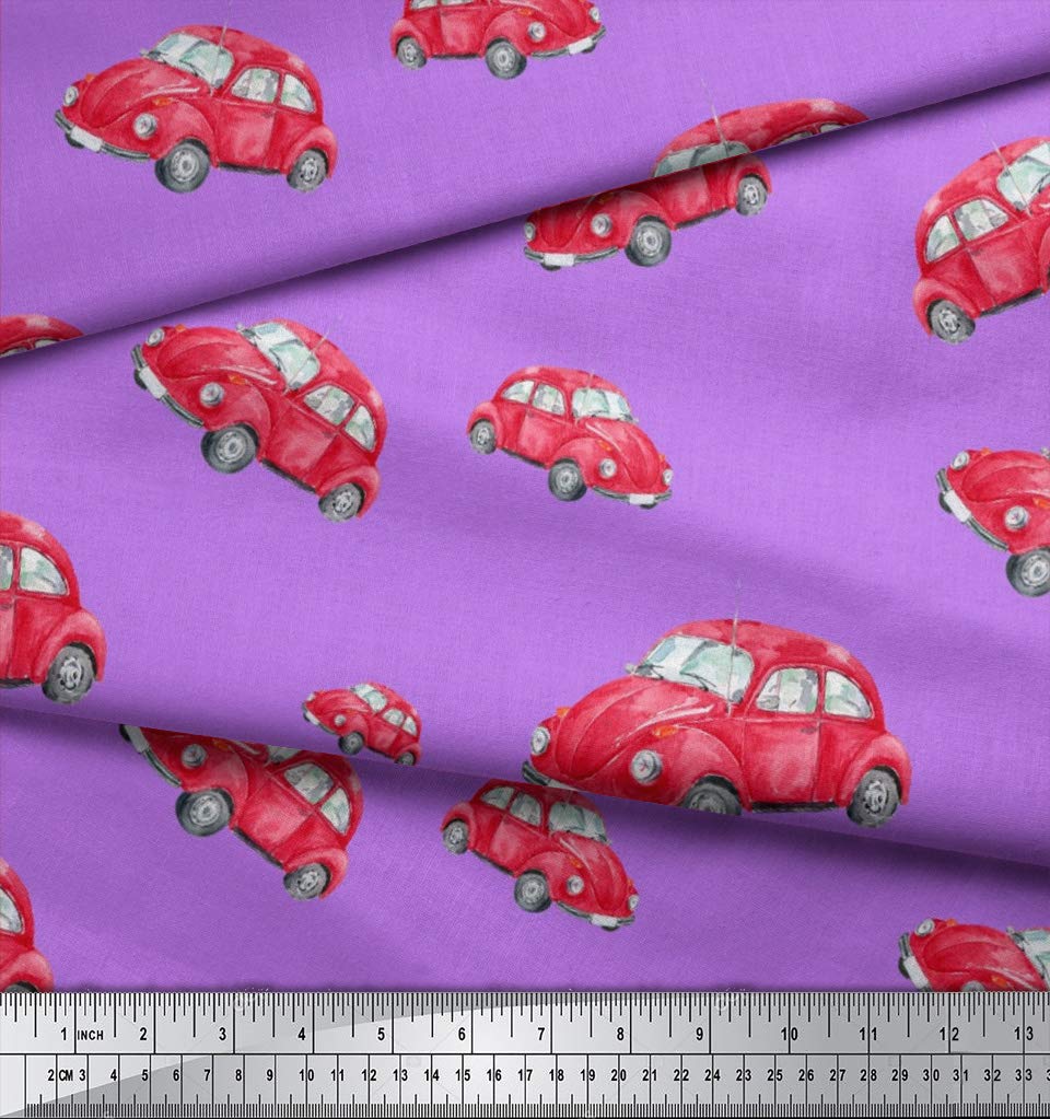 Soimoi Moss Georgette Purple Fabric by The Yard - 42