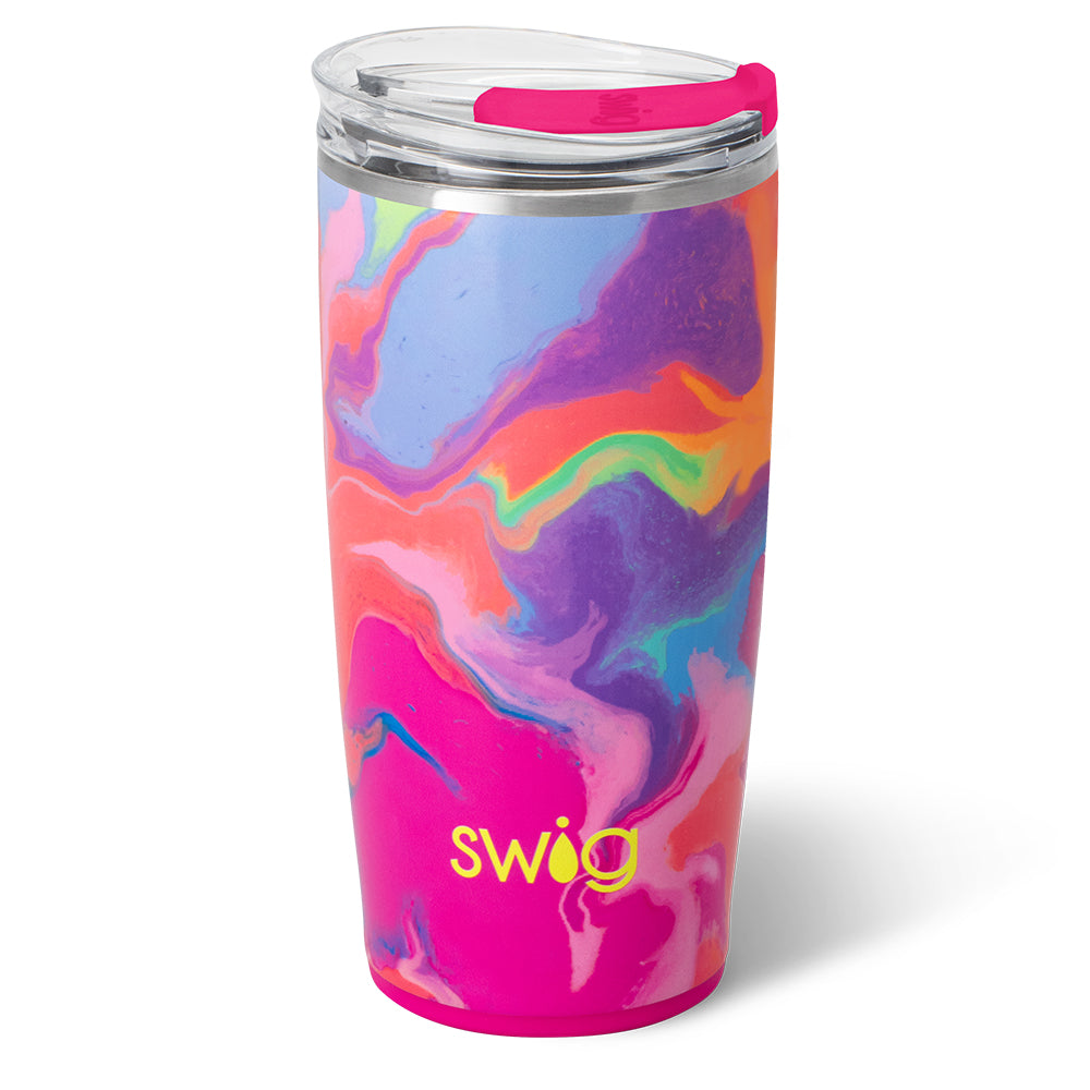 Candy Crush Themed 22oz Insulated Tumbler with Lid and Straw - Perfect for Coffee, Tea, and Cold Drinks at Home, Office, or Travel