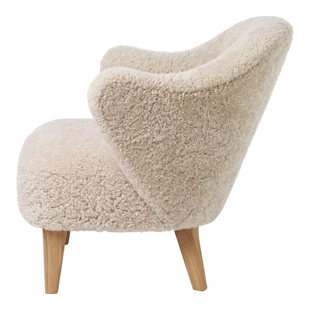 Ingeborg Lounge Chair with Premium Sheepskin Upholstery - Cozy & Stylish Accent Chair for Living Room, Bedroom, or Office