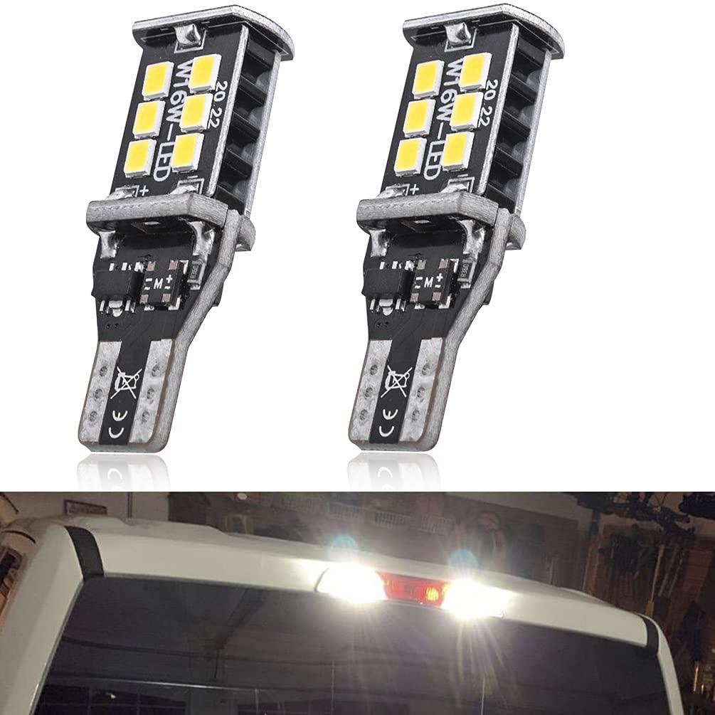 NJSBYL LED Third Brake Light for 2000-2023 Toyota Tundra | High Mount Stop Light & Cargo Illumination | Xenon White 902 906 912 920 921 T15 W16W LED Bulbs Replacement | Perfect for Night Driving & Enhanced Safety
