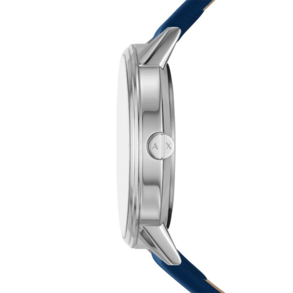 Armani Exchange AX2746 Men's Watch with Blue Dial & Leather Strap - Perfect for Business, Casual & Formal Occasions