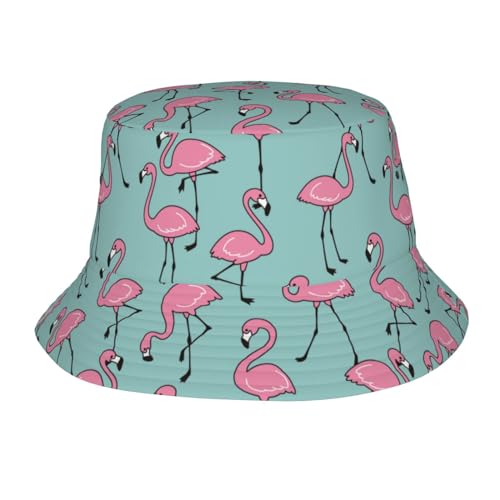 Pink Blue Flamingo