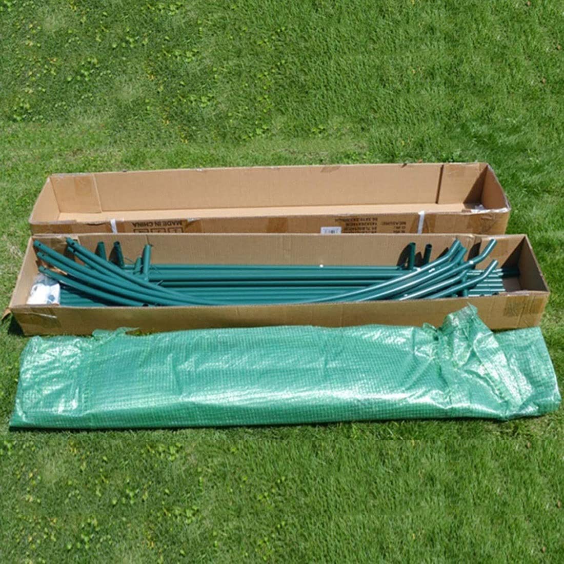 Sturdy Walk-In Greenhouse for Tomatoes, Vegetables, Fruits & Flowers - 142x71x195cm Reinforced Plastic Plant Shed with Durable Cover | Perfect for Backyard Gardening, Urban Farming & Year-Round Plant Protection