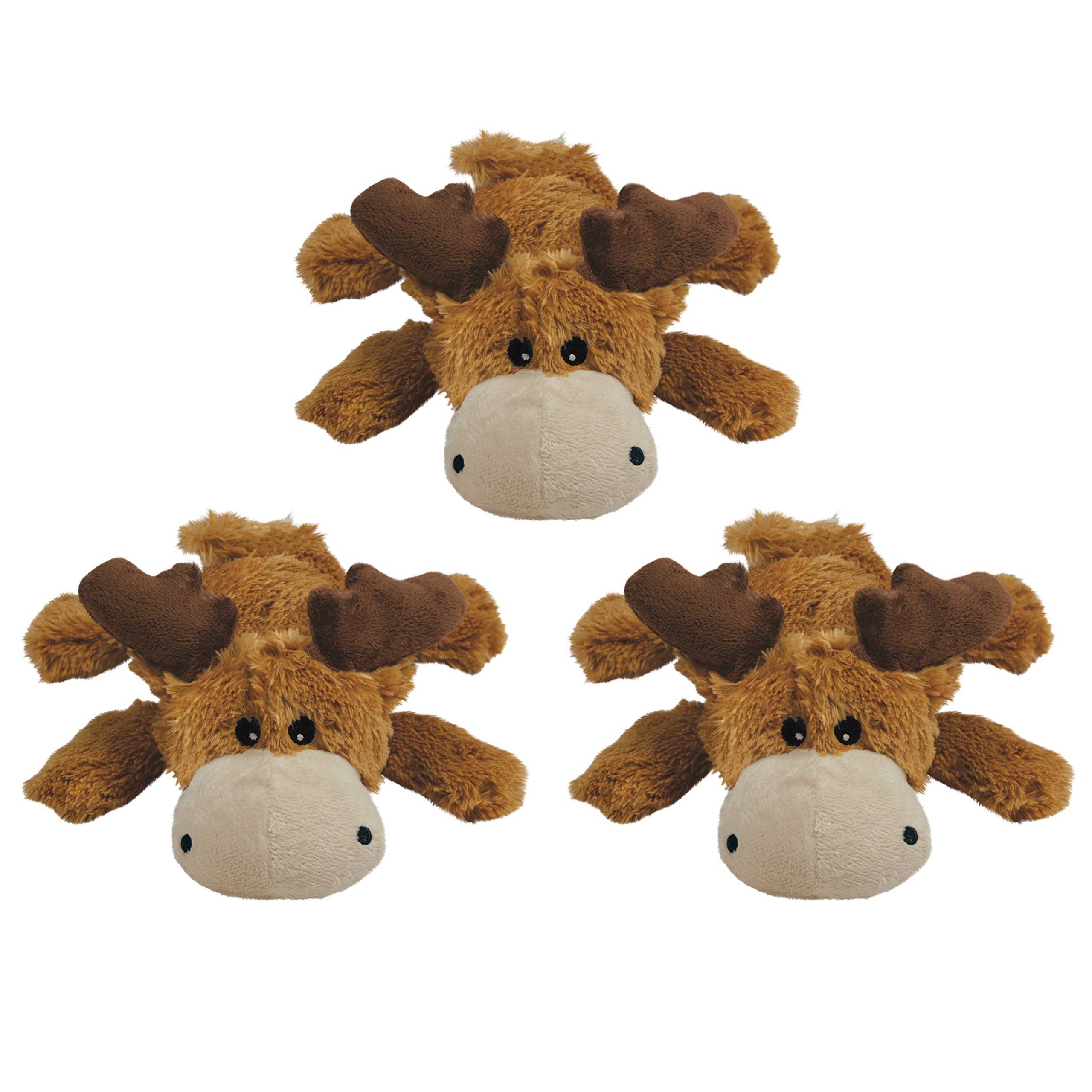 Kong Marvin Moose Trio Cozies Dog Toy - Durable & Cuddly Plush Chew Toy for Small & Medium Dogs - Perfect for Playtime, Training & Comfort