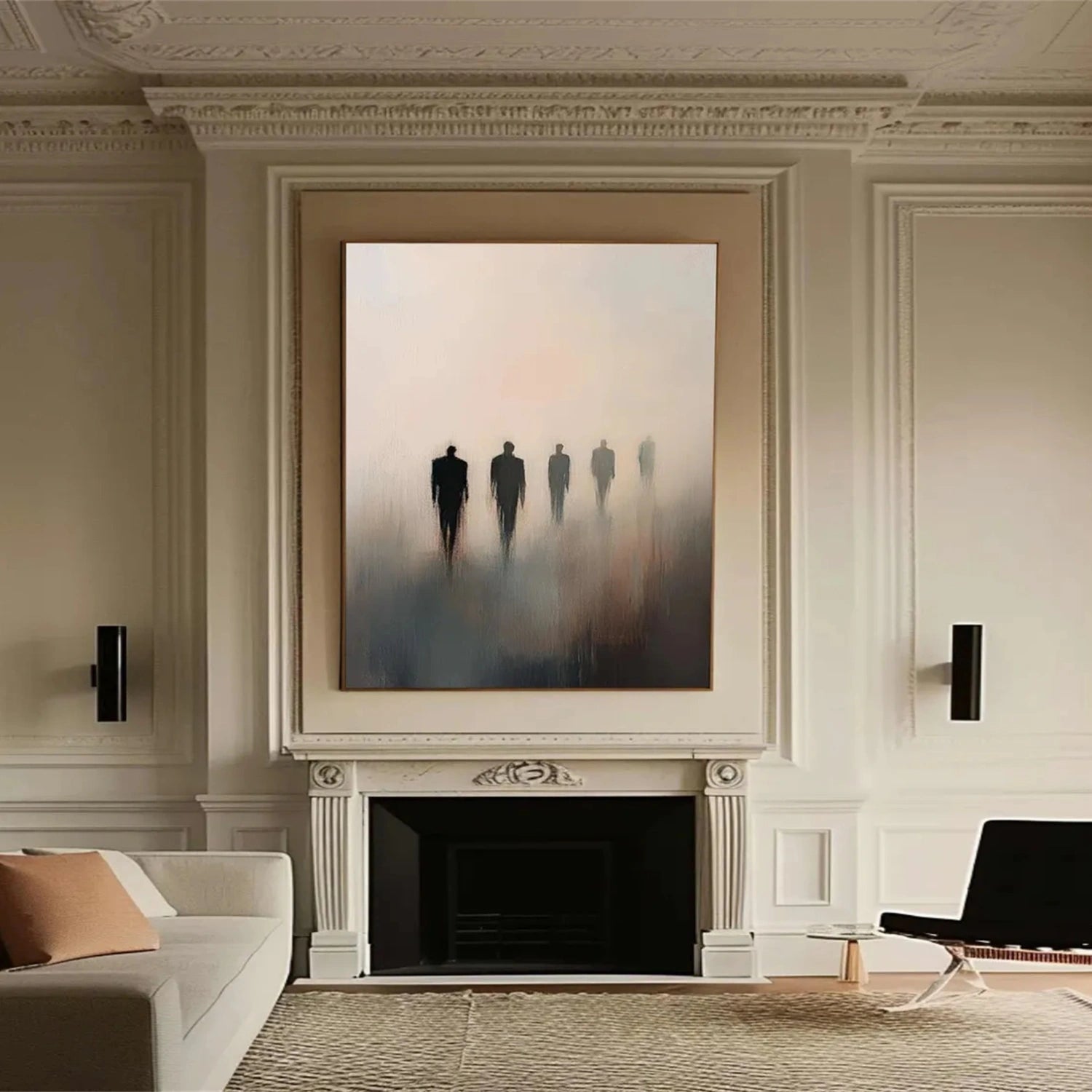 Abstract Painting #AB 271 - Modern Wall Art Decor for Living Room, Bedroom & Office | Large Canvas Artwork for Home & Office Decoration