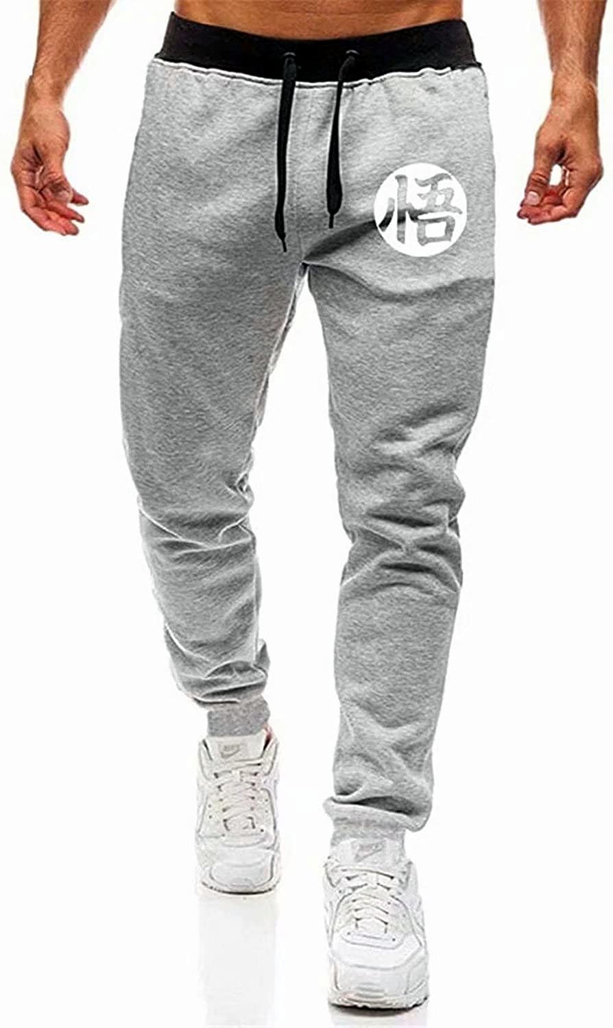 Men's Anime Graphic Jogging Sweatpants - Casual Sports Pants with Pockets for Running, Gym & Lounge Wear