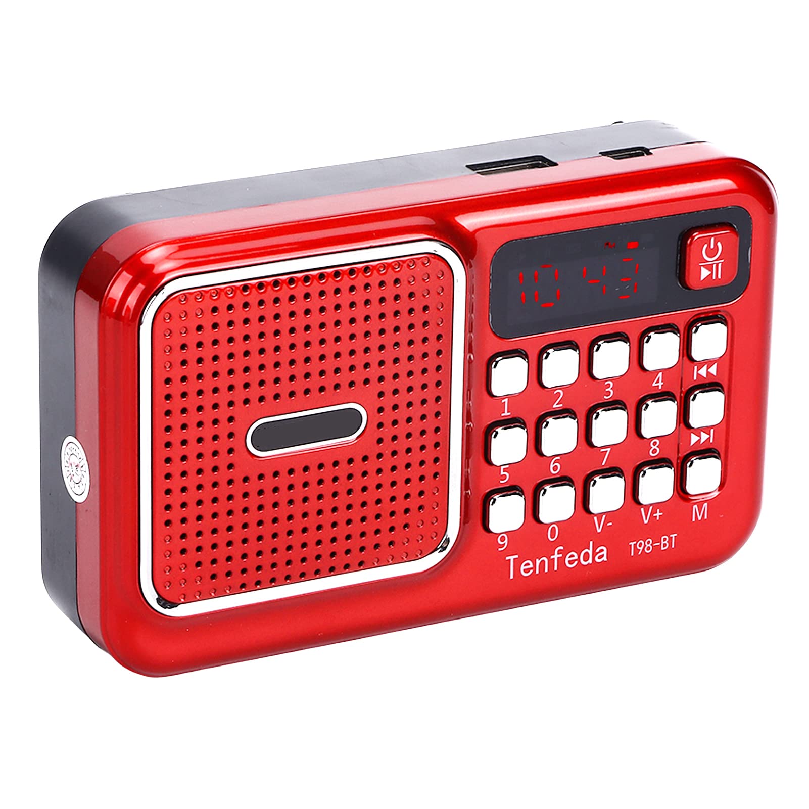 Portable AM FM Radio with MP3 Player - Mini Stereo Music Player, Rechargeable Lithium Battery, Compact Shower Radio for Home, Travel, and Outdoor Use