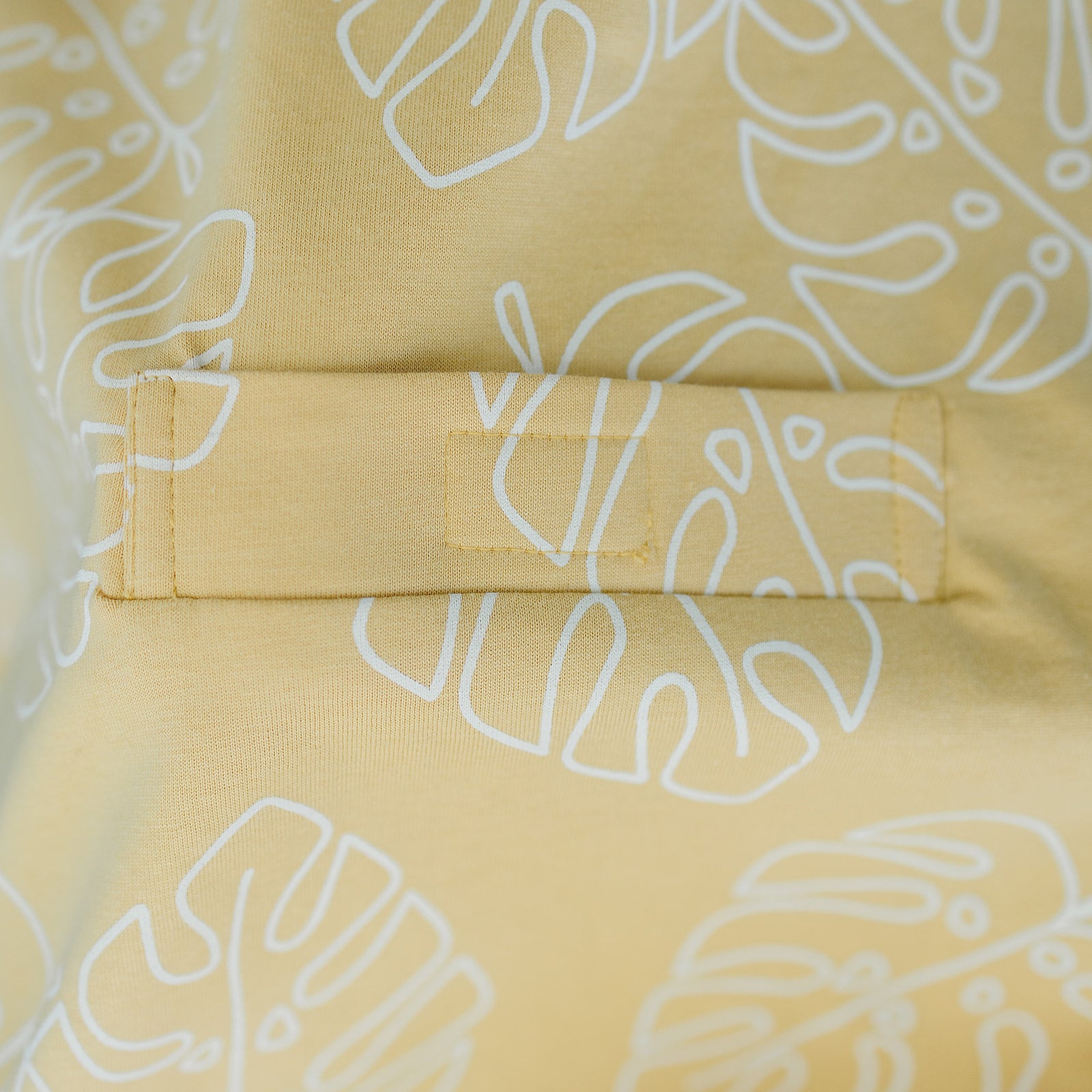 Ecolino® Adjustable Baby Sleep Sack - Organic Cotton Sleeping Bag for Infants & Toddlers (2 Months to 2 Years) - Monstera Leaf Design - Perfect for Nursery, Daycare & Travel