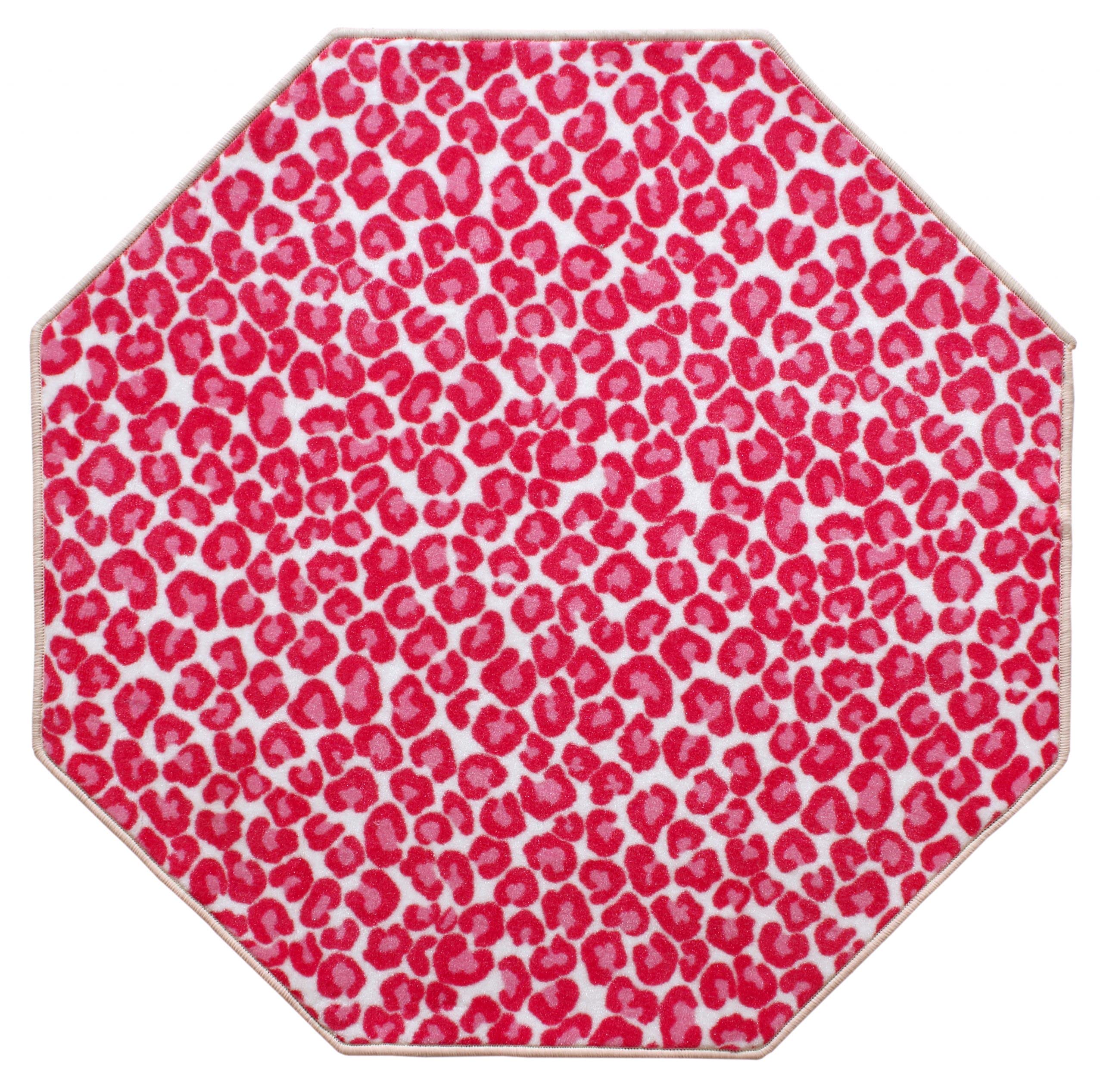 Cheetah Print Area Rug - Hang Loose Animal Print Floor Rug for Living Room, Bedroom & Entryway - Soft Indoor Octagon Rug 8' - Wild Animal Inspired Home Decor for Modern Spaces