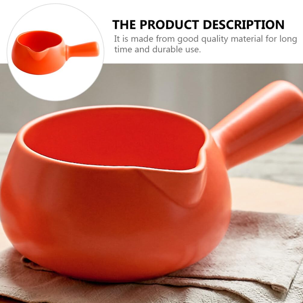 Luxshiny 700ml Ceramic Soup Pot - Premium Noodle & Milk Heating Pan, Stovetop & Dishwasher Safe - Perfect for Ramen, Pho, Hot Pot & Family Cooking