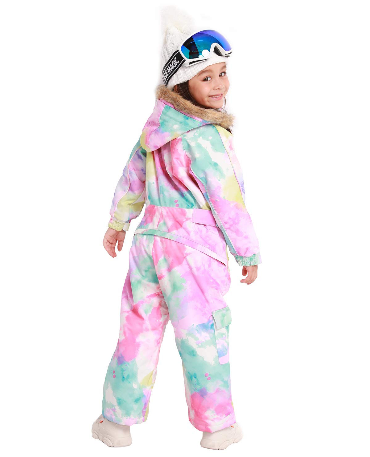 Kids' Waterproof Snowsuit - Winter One-Piece Ski Suit for Boys & Girls | Warm Snowboarding Overalls for Outdoor Play & Cold Weather Activities