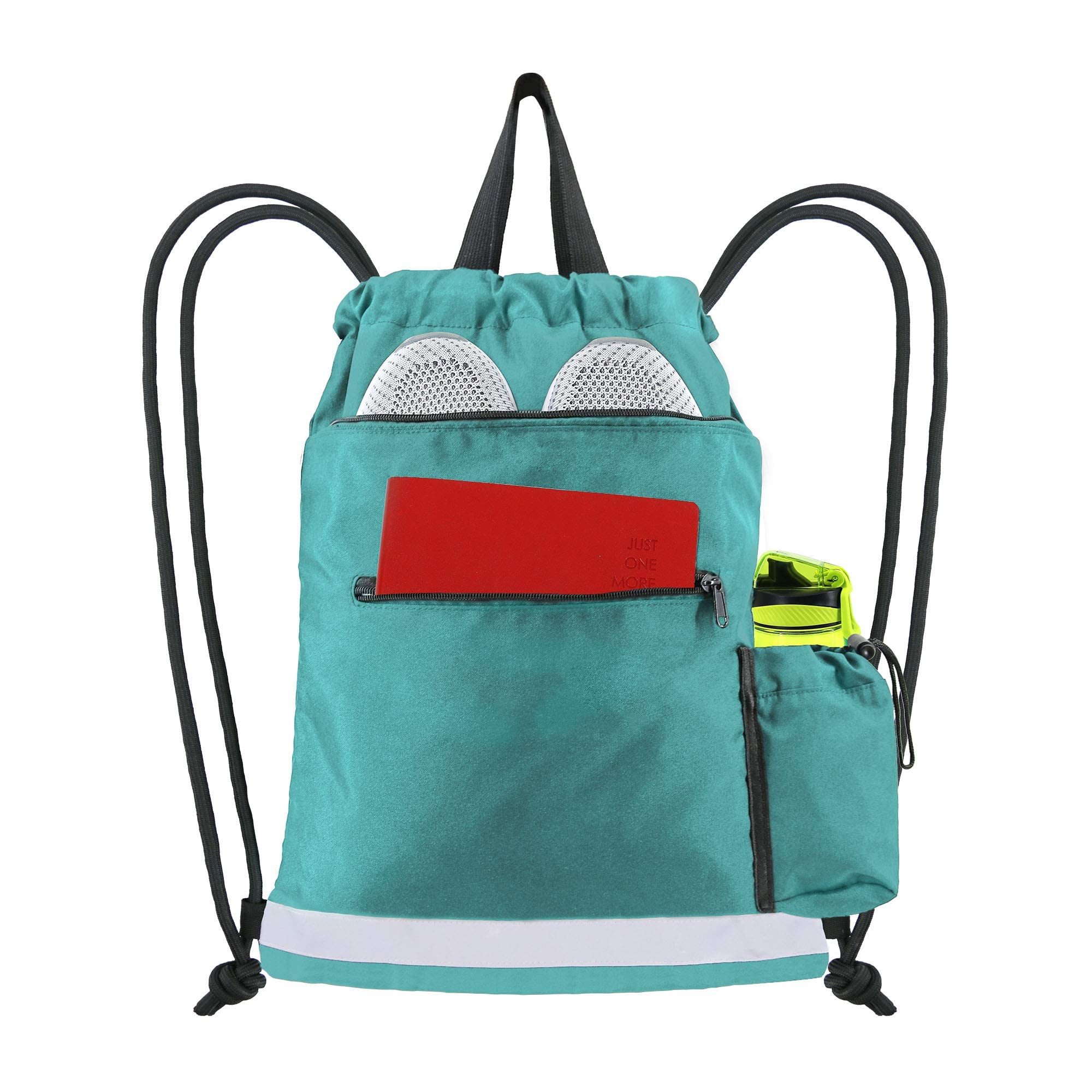 Drawstring Backpack - Lightweight Gym & Sports Bag for Women & Men - Perfect for Swimming, Workout, Soccer & Beach Gear - Ideal for Gym, Travel & Outdoor Activities