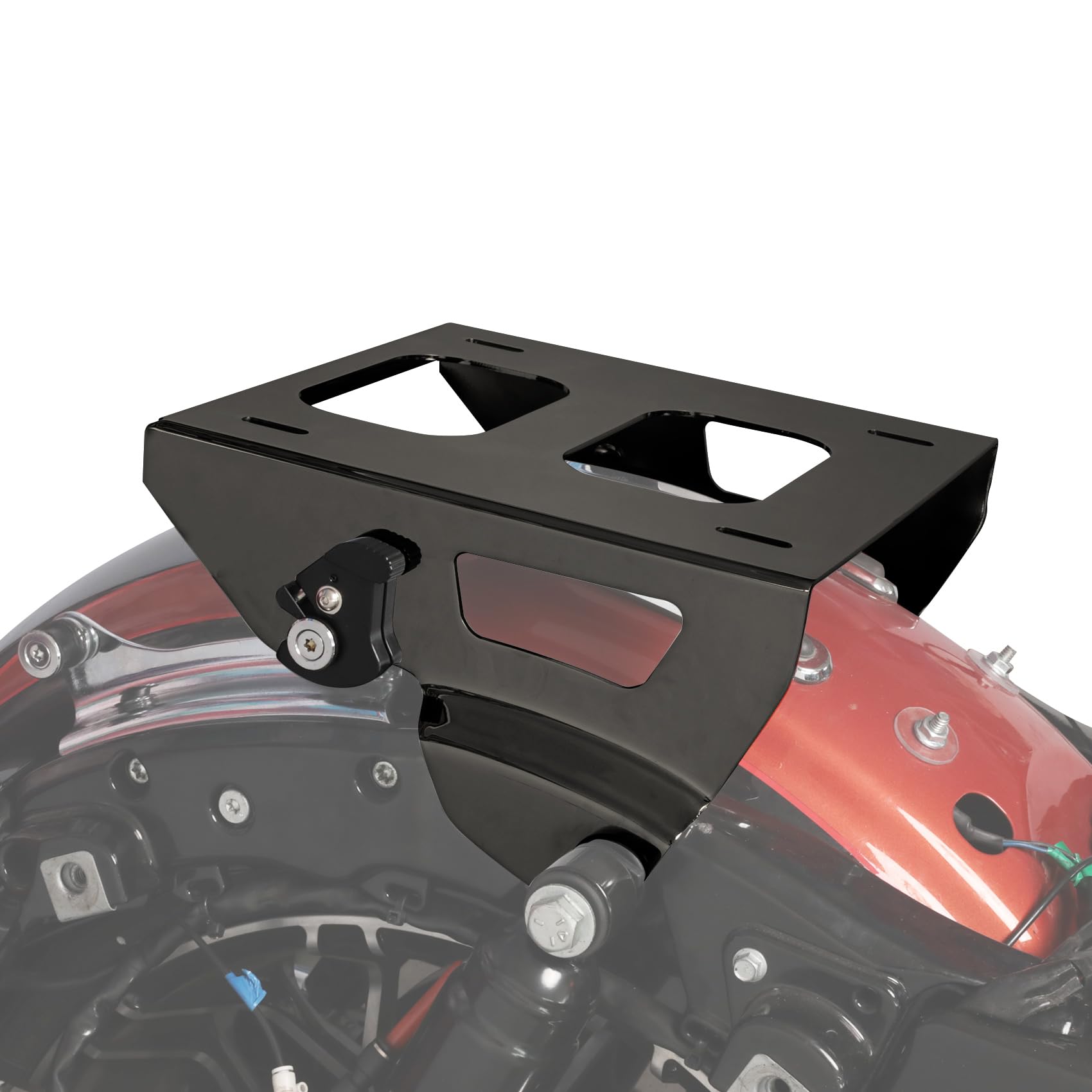 Premium Solo Luggage Rack Mount for Harley Tour Pak & Road Glide Special (2014-2025) - Heavy-Duty Motorcycle Cargo Carrier for Long Rides & Road Trips