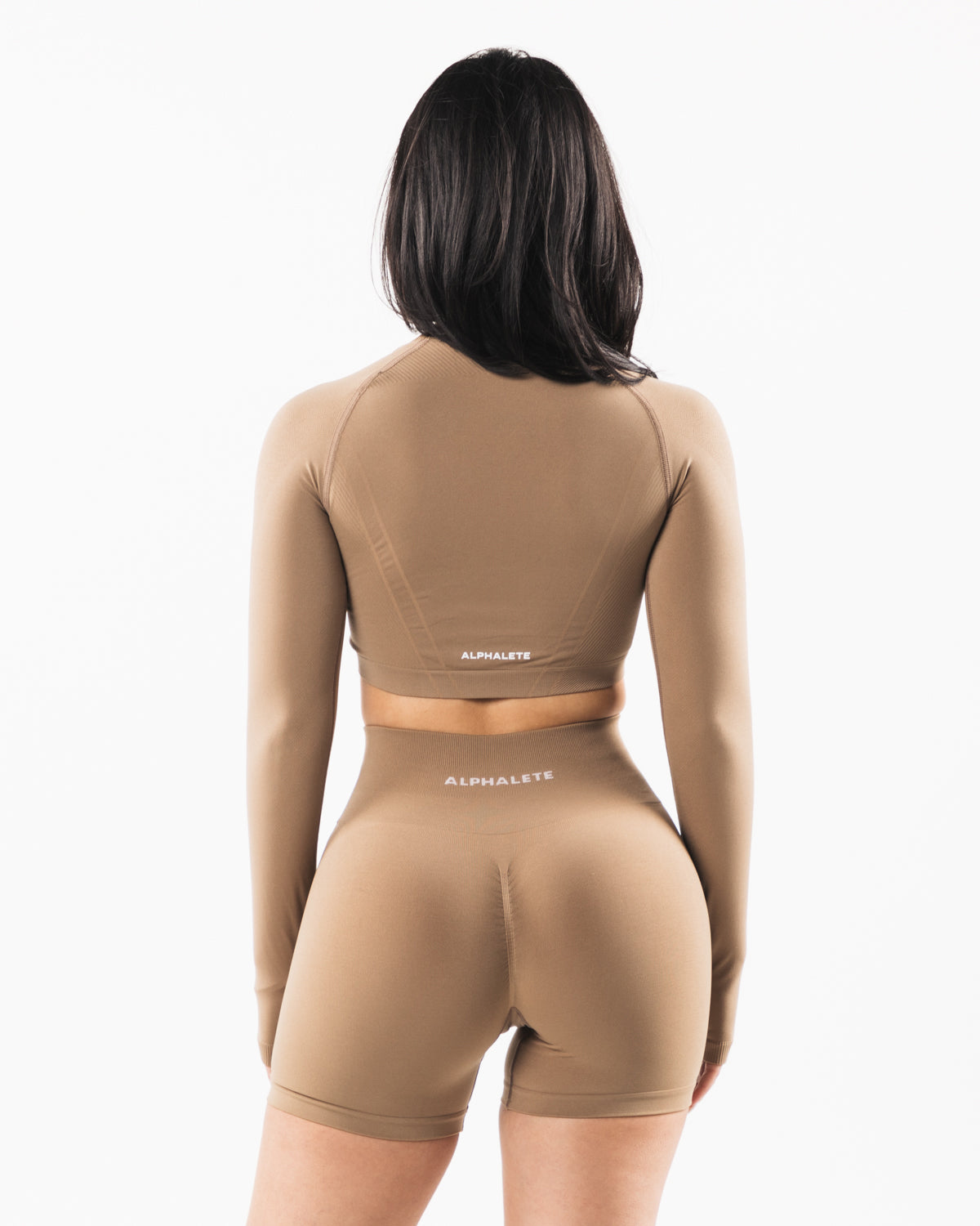 Stratus LS Crop Top in Chai - Comfortable & Stylish Women's Casual Shirt for Everyday Wear, Yoga, and Outdoor Activities