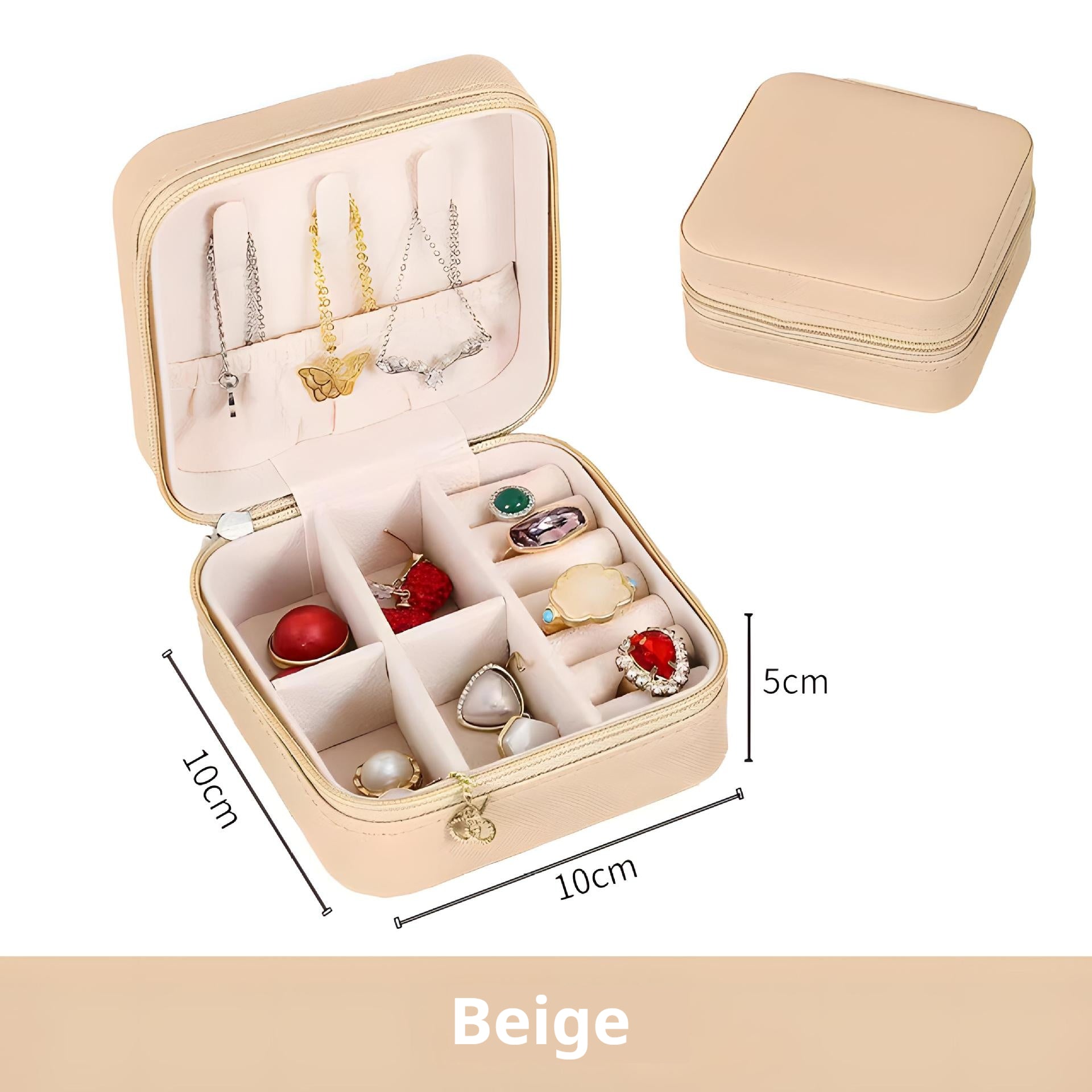 Portable DIY Jewelry Box - Creative Simple Design for Handmade Jewelry Storage - Perfect for Travel, Gifts & Organizing Rings, Necklaces & Earrings