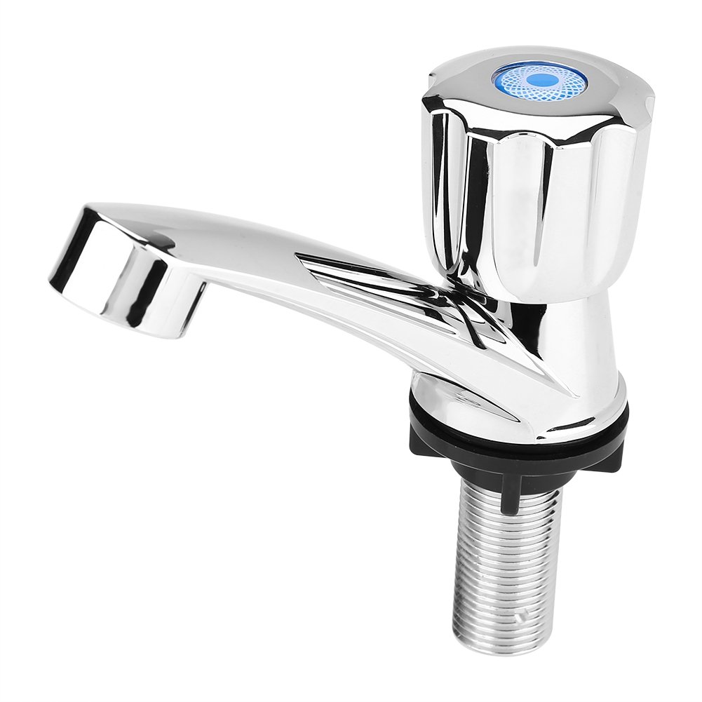 ABS Single Handle Bathroom Faucet - Cold Water Tap for Basin & Sink - Perfect for Home & Restroom Use