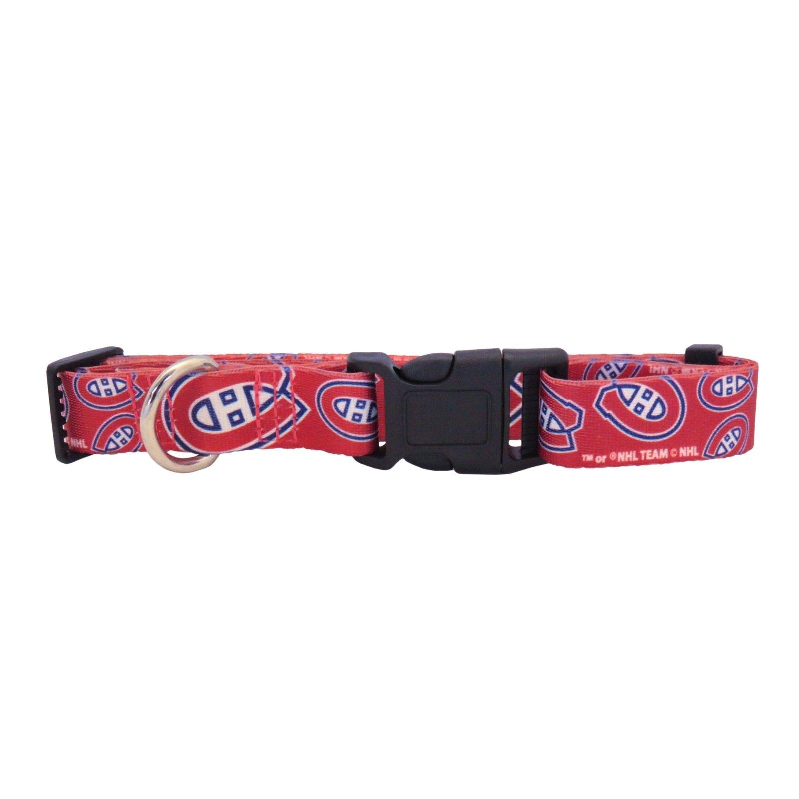 Official NHL Team Pet Collar - Durable & Adjustable Dog Collar for Small Medium Large Dogs - Perfect for Game Day, Walks & Pet Fashion