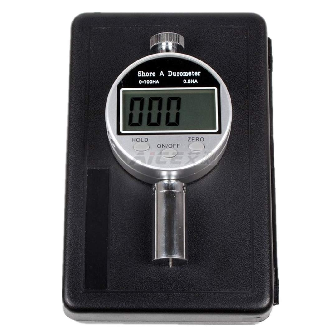 MXBAOHENG Portable Digital Shore A Durometer - High Accuracy Rubber & Plastic Hardness Tester (0-100HA) for Quality Control, Industrial Testing & Material Analysis