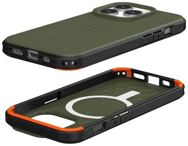 UAG Civilian Series MagSafe Compatible Case for iPhone 15 Pro (Apple Exclusive) - Olive Green | Rugged Protective Cover for Outdoor & Everyday Use