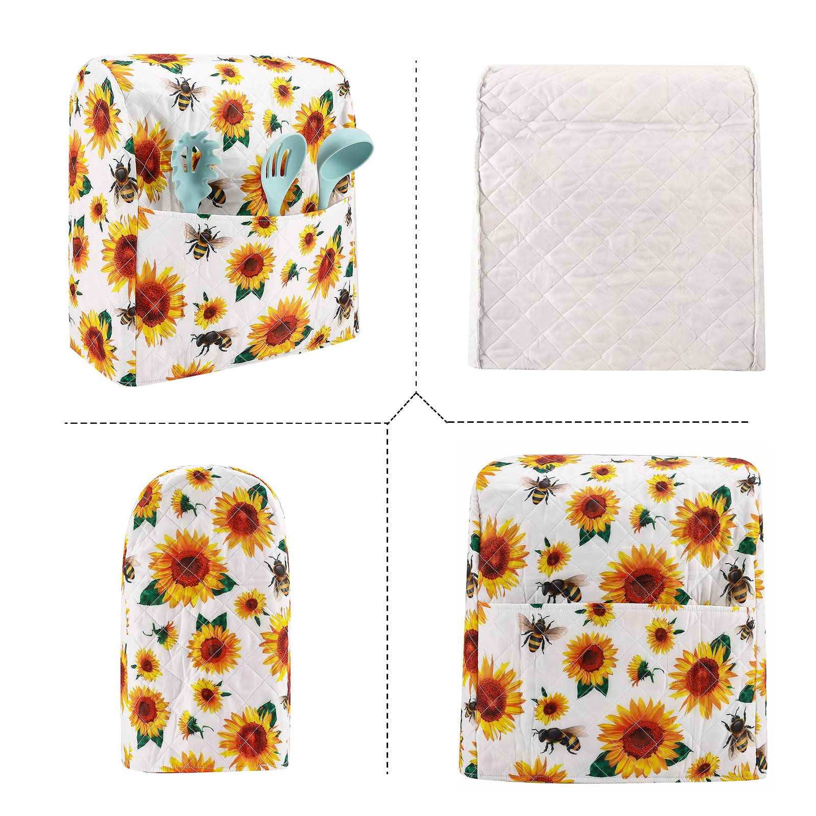 Sunflower Mixer Cover for KitchenAid 5-8Qt - Spring Kitchen Decor
